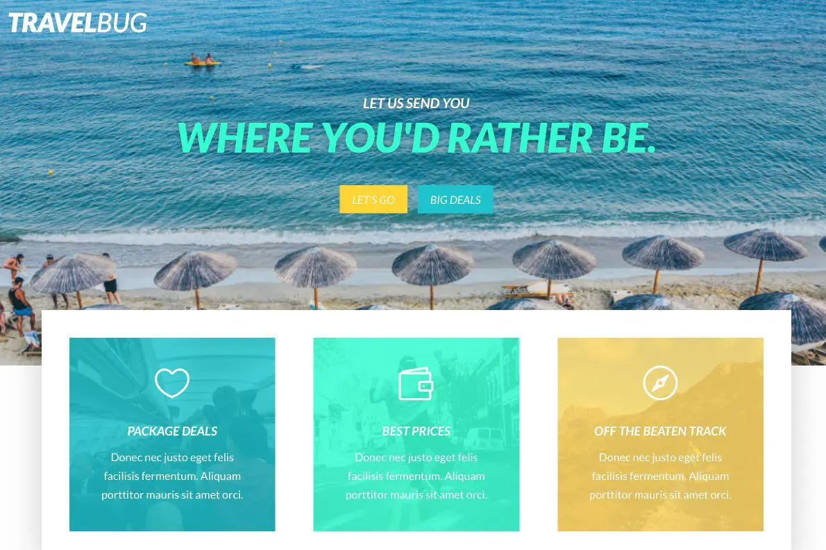 tour operator website development showcase
