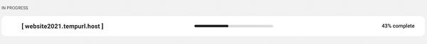 2. web-inprogress create site